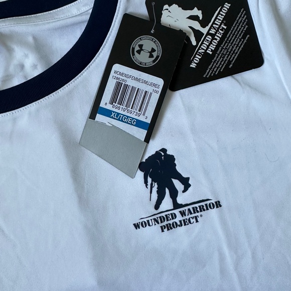 Under Armour Heat Gear WOUNDED WARRIOR PROJECT Womens T-Shirt XL X Large NEW - Picture 4 of 5